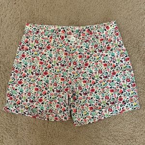 Gap Kids Girls Floral Cuffed Denim midi Shorts